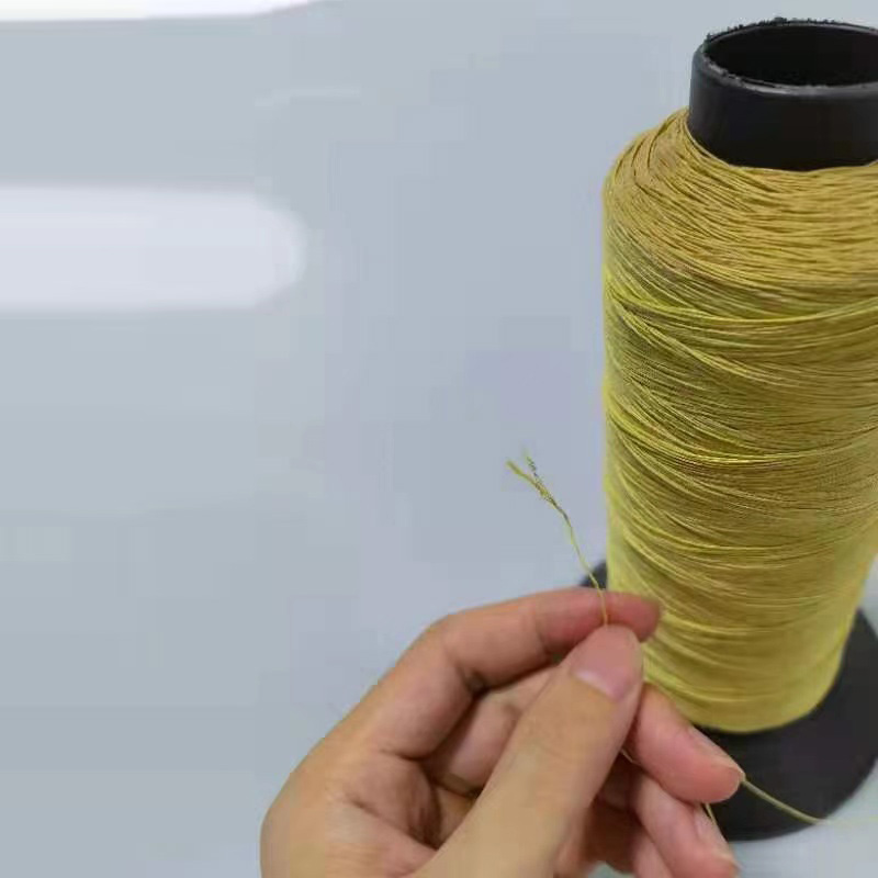 Kevlar coated stainless sewing thread